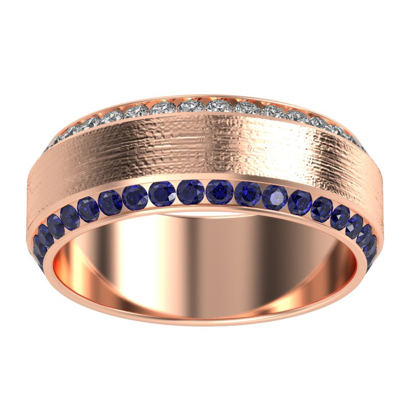 8mm Men's Eternity Channel Band