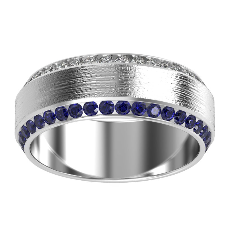 8mm Men's Eternity Channel Band