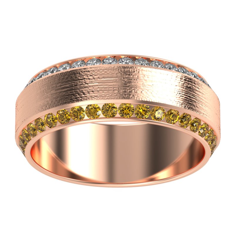 8mm Men's Eternity Channel Band