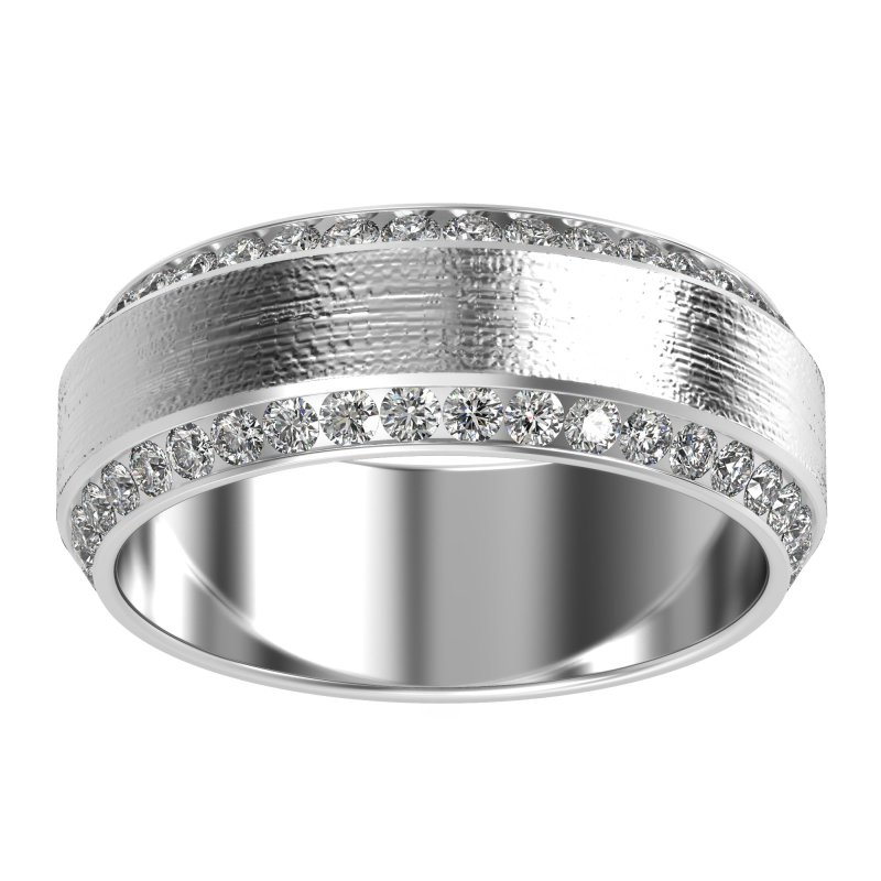 8mm Men's Eternity Channel Band