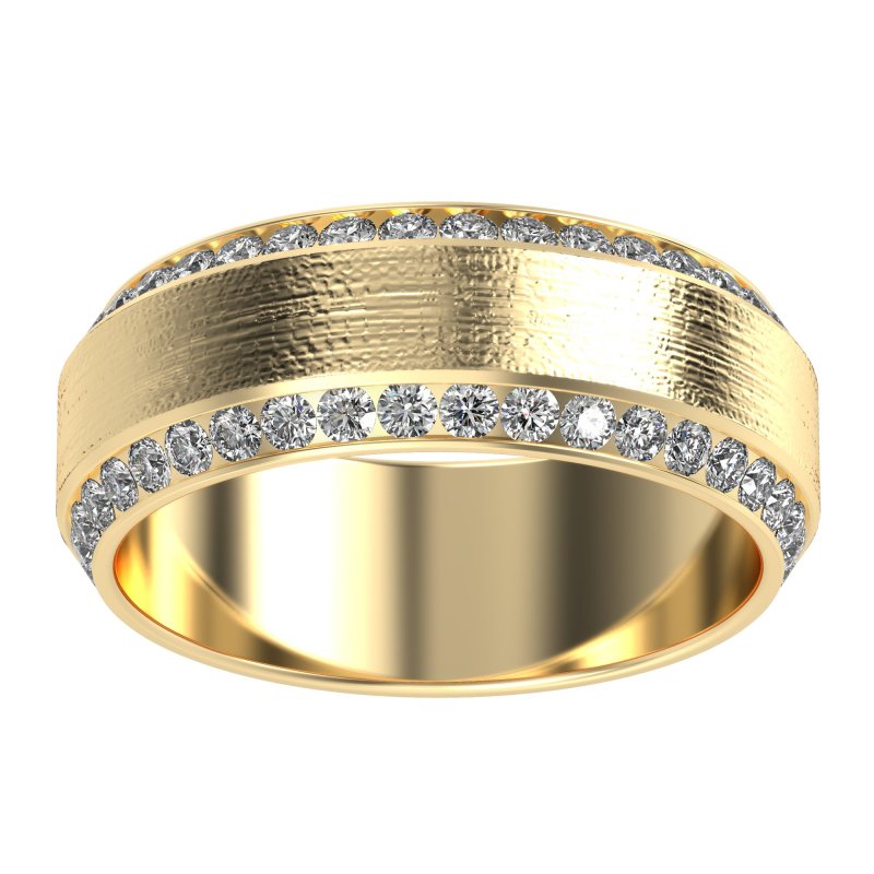 8mm Men's Eternity Channel Band