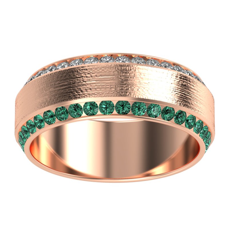 8mm Men's Eternity Channel Band