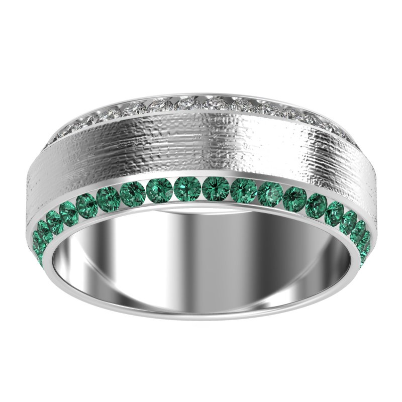 8mm Men's Eternity Channel Band