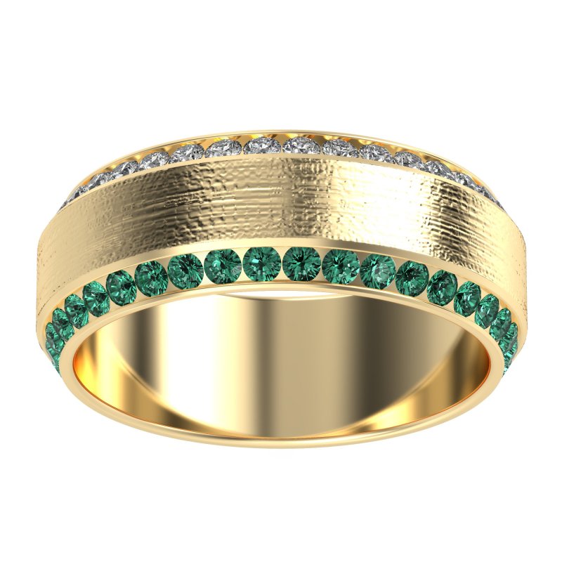 8mm Men's Eternity Channel Band