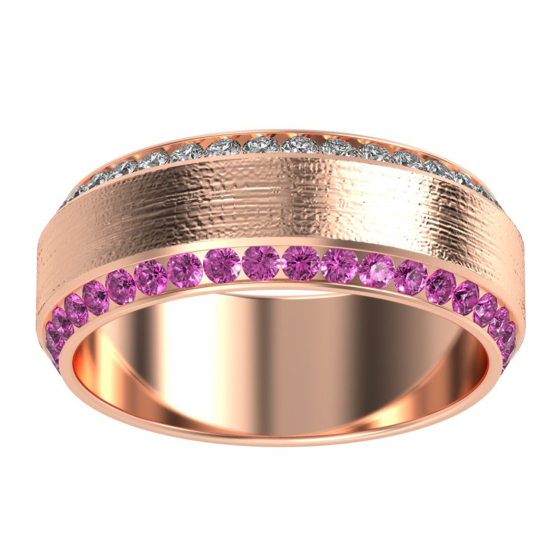 8mm Men's Eternity Channel Band