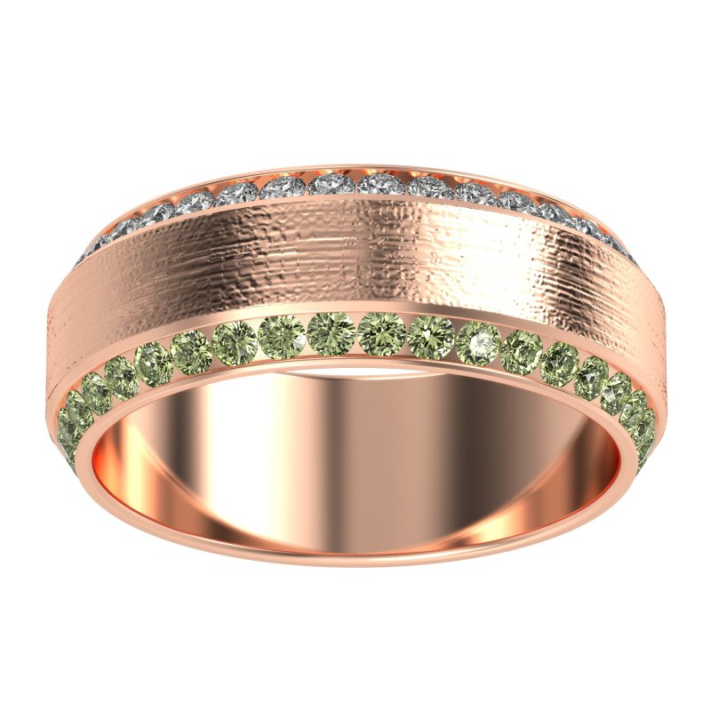 8mm Men's Eternity Channel Band