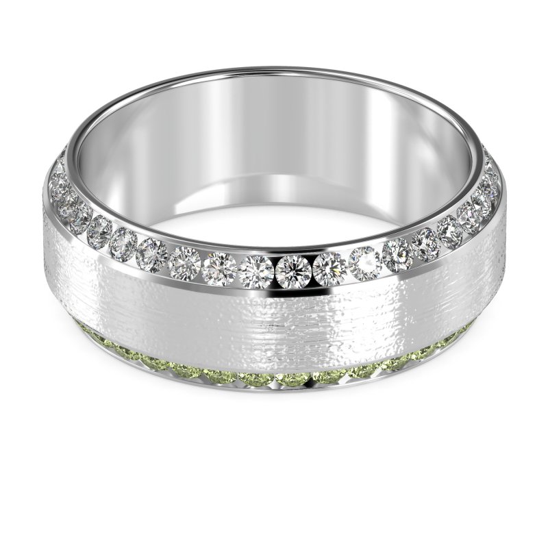 8mm Men's Eternity Channel Band