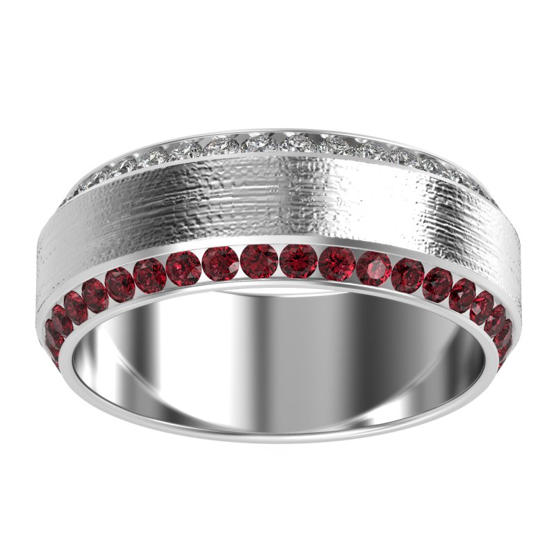 8mm Men's Eternity Channel Band