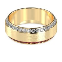 8mm Men's Eternity Channel Band