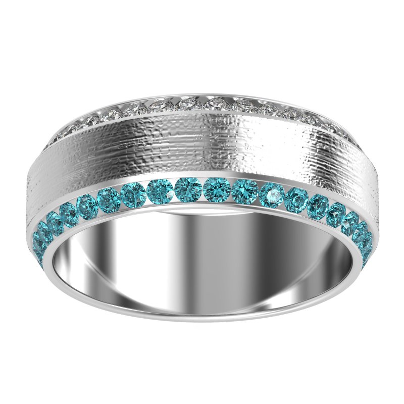 8mm Men's Eternity Channel Band