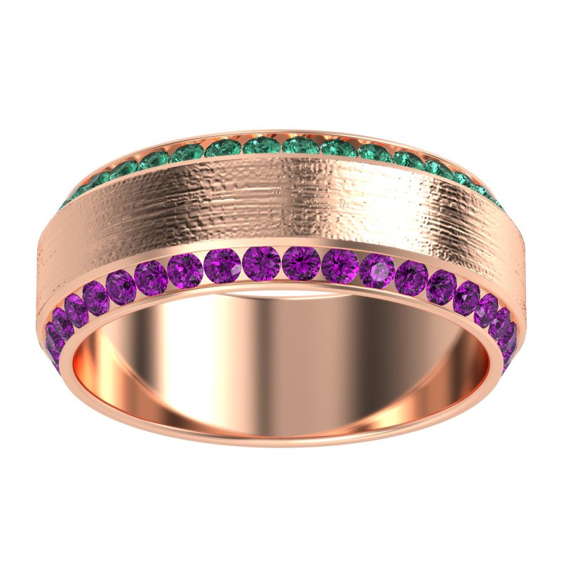 8mm Men's Eternity Channel Band