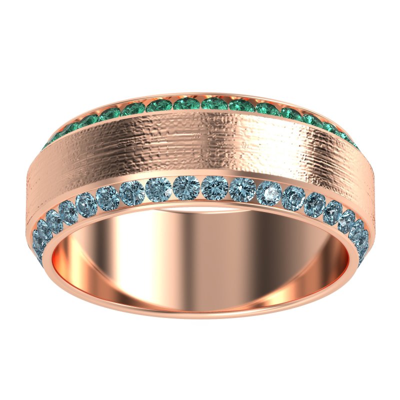 8mm Men's Eternity Channel Band