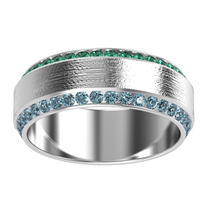 8mm Men's Eternity Channel Band