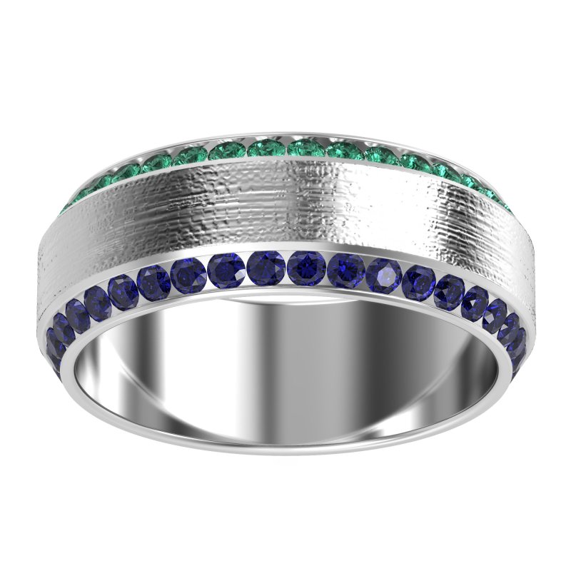 8mm Men's Eternity Channel Band