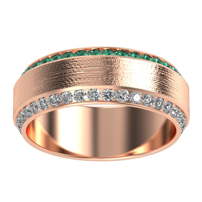 8mm Men's Eternity Channel Band