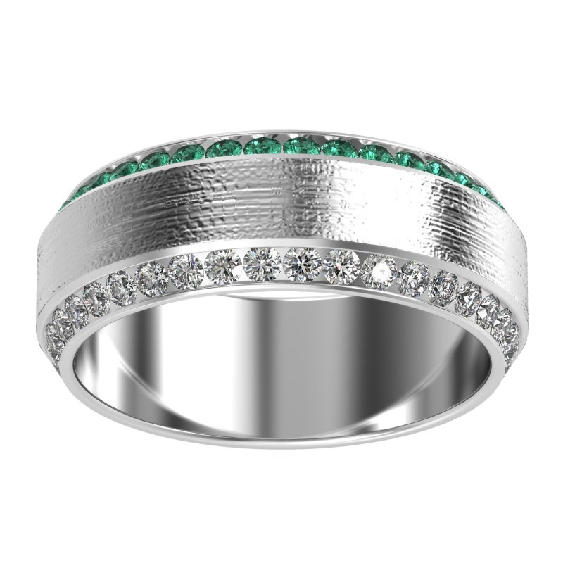 8mm Men's Eternity Channel Band