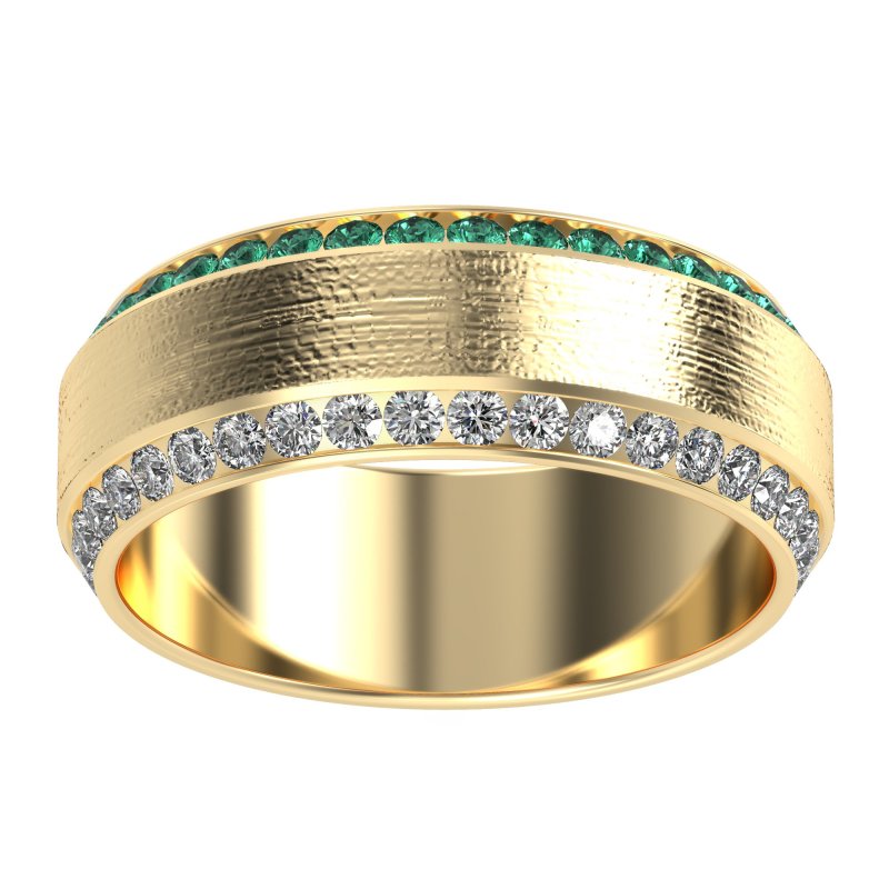 8mm Men's Eternity Channel Band