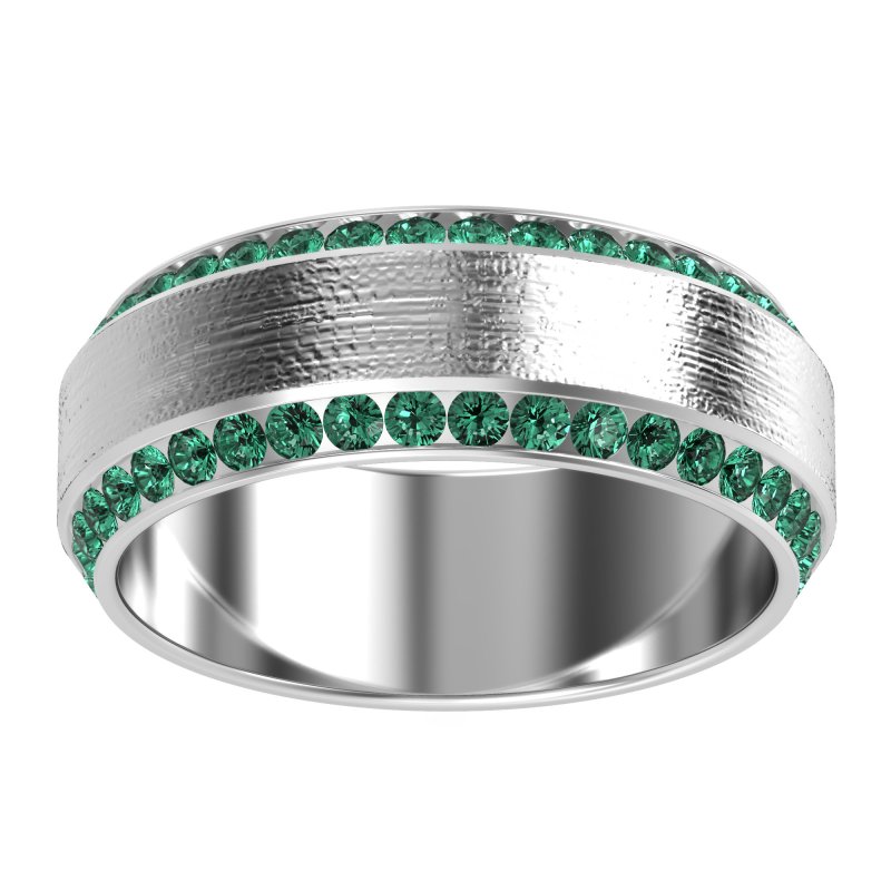 8mm Men's Eternity Channel Band
