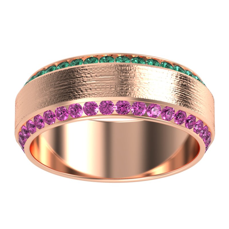 8mm Men's Eternity Channel Band