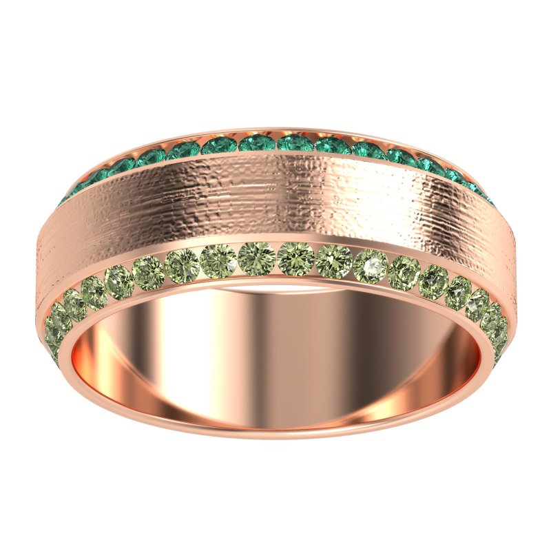 8mm Men's Eternity Channel Band