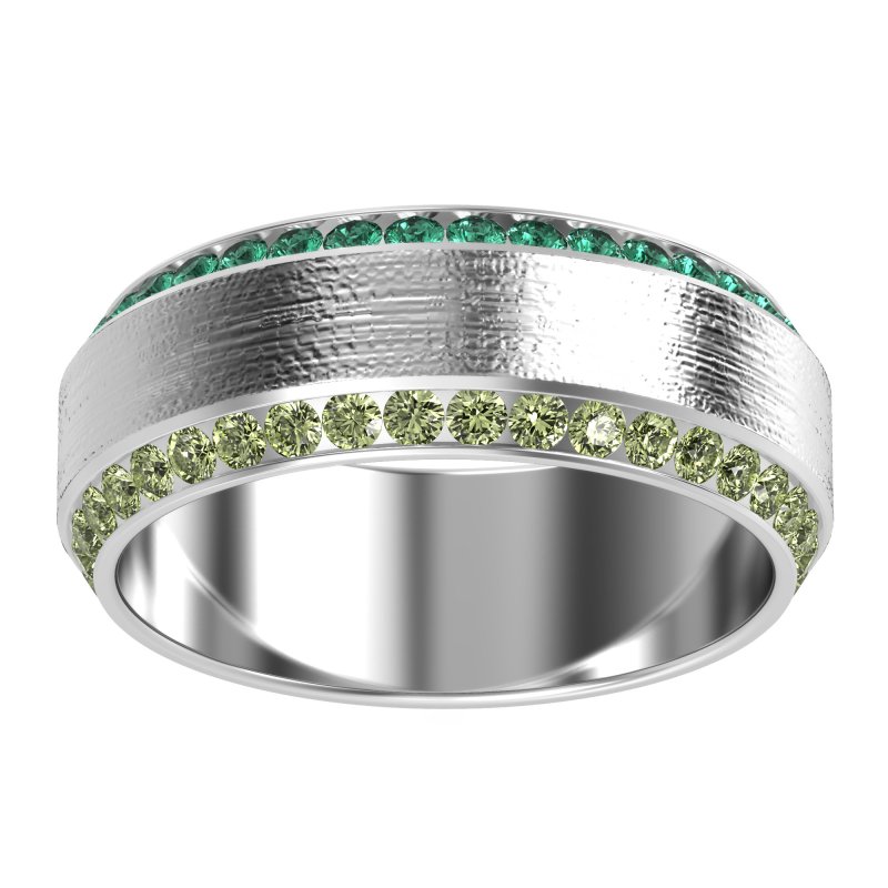 8mm Men's Eternity Channel Band