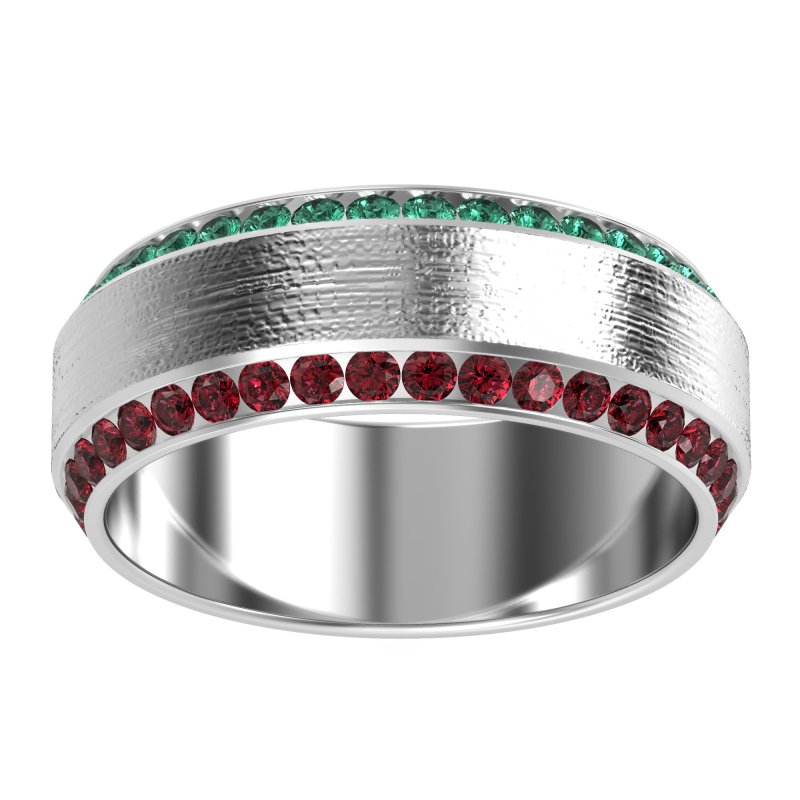 8mm Men's Eternity Channel Band