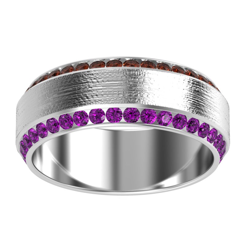 8mm Men's Eternity Channel Band