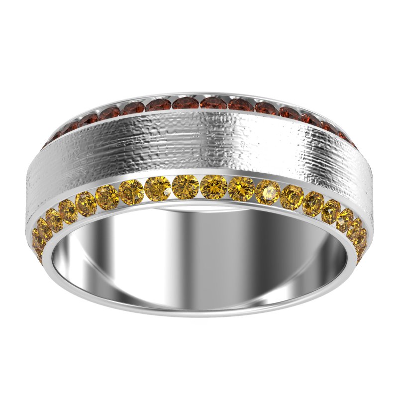 8mm Men's Eternity Channel Band