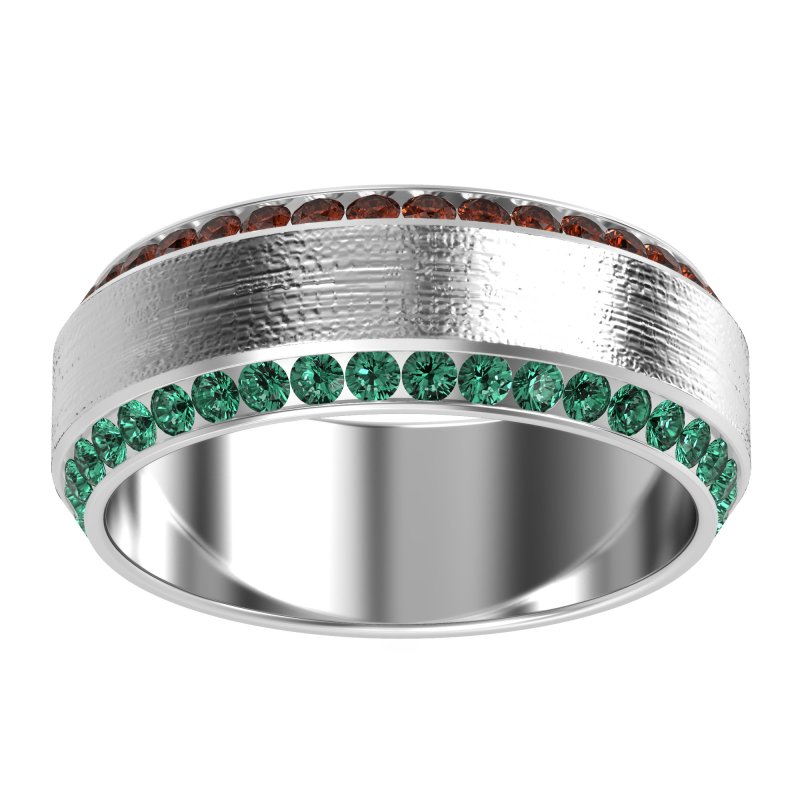 8mm Men's Eternity Channel Band
