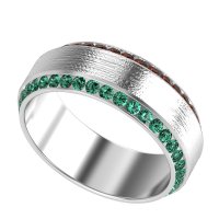 8mm Men's Eternity Channel Band