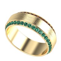 8mm Men's Eternity Channel Band