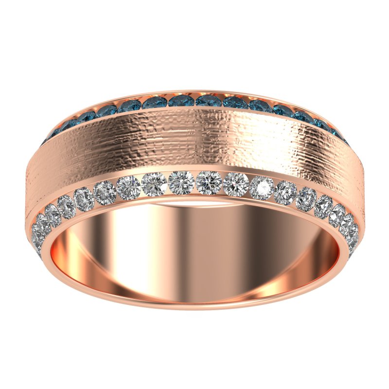 8mm Men's Eternity Channel Band