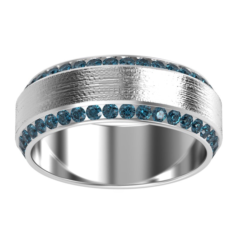 8mm Men's Eternity Channel Band