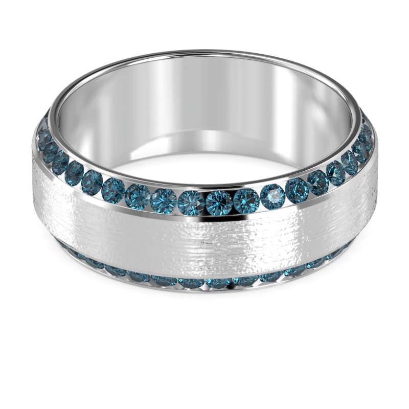 8mm Men's Eternity Channel Band