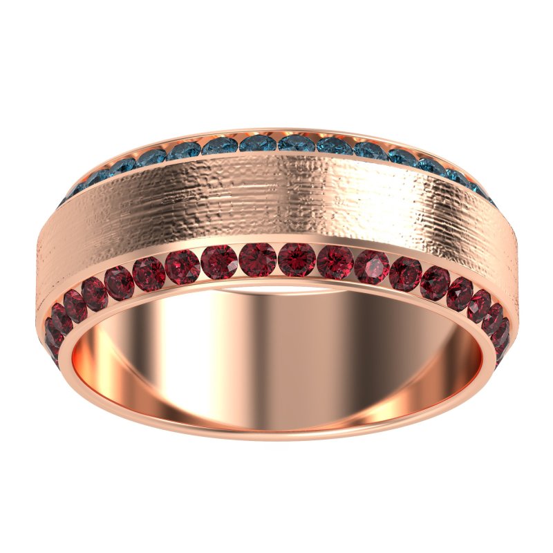 8mm Men's Eternity Channel Band