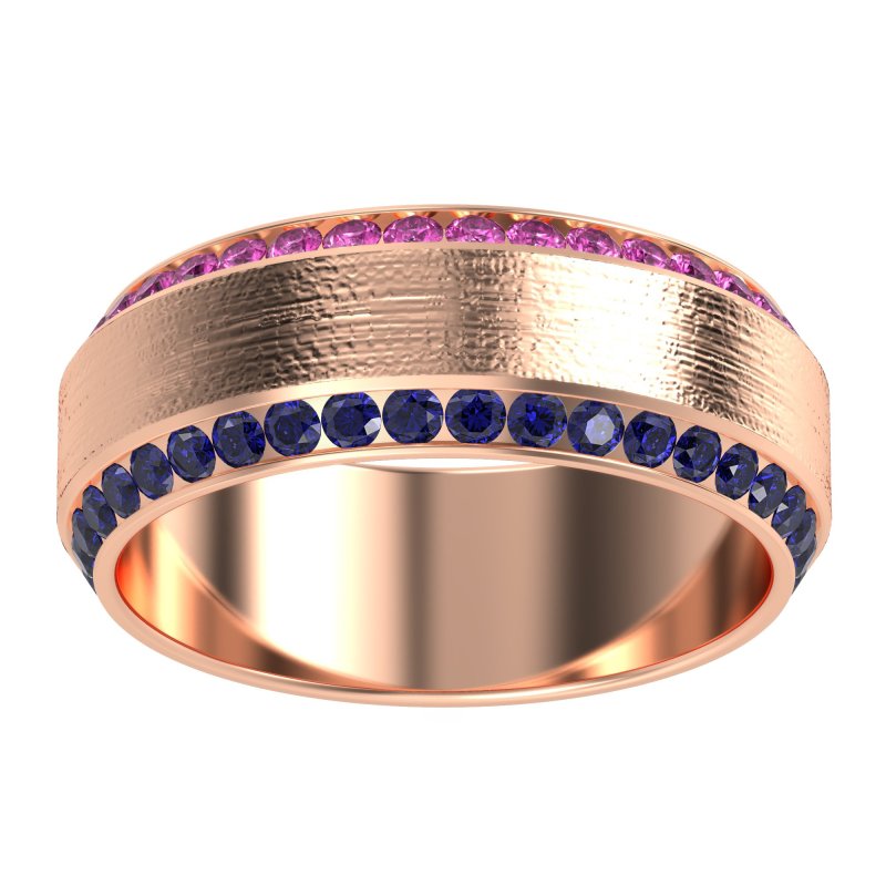 8mm Men's Eternity Channel Band