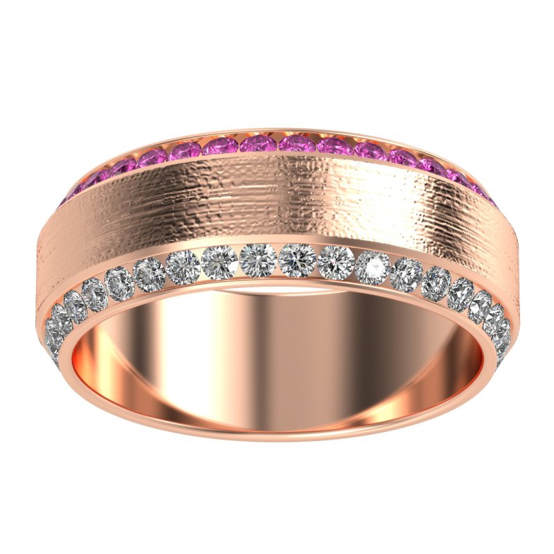 8mm Men's Eternity Channel Band