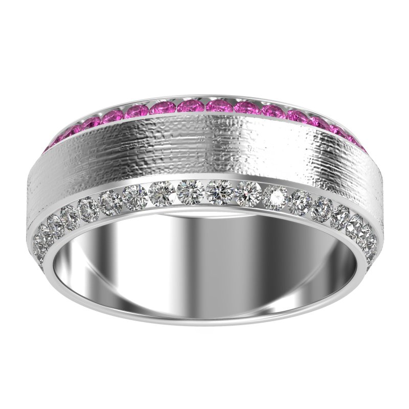 8mm Men's Eternity Channel Band