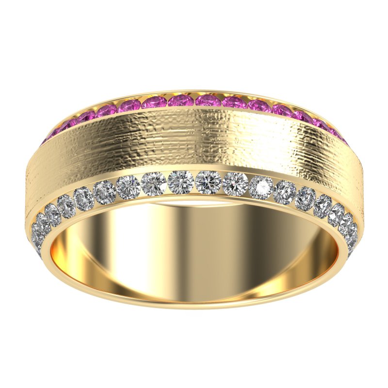 8mm Men's Eternity Channel Band