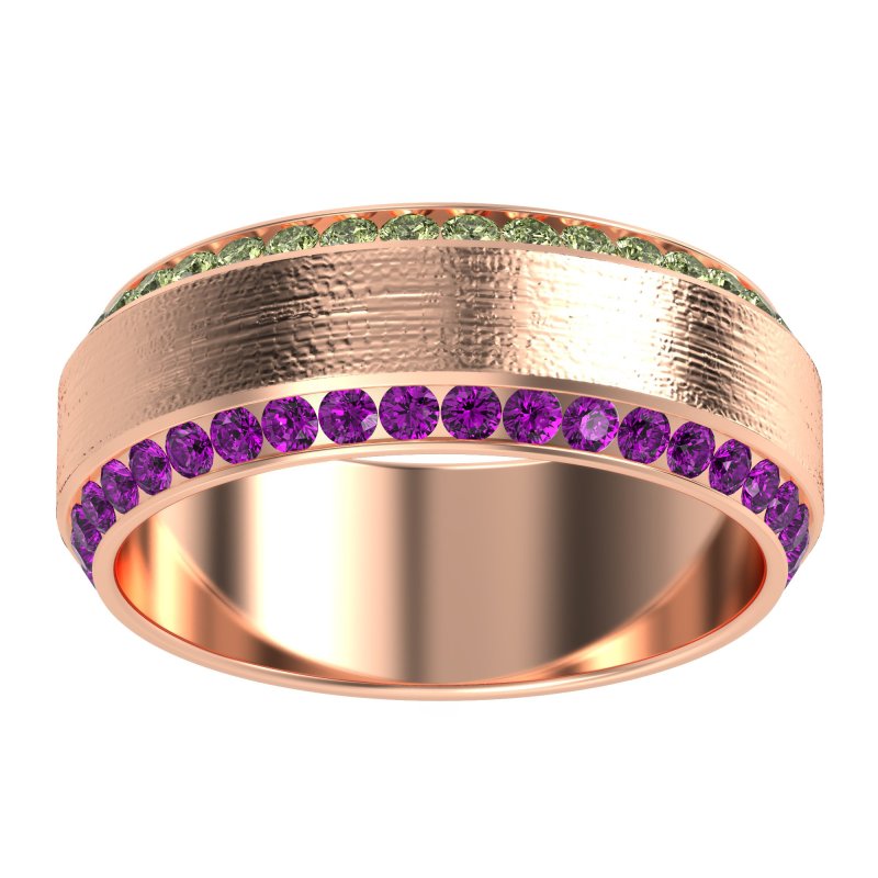 8mm Men's Eternity Channel Band