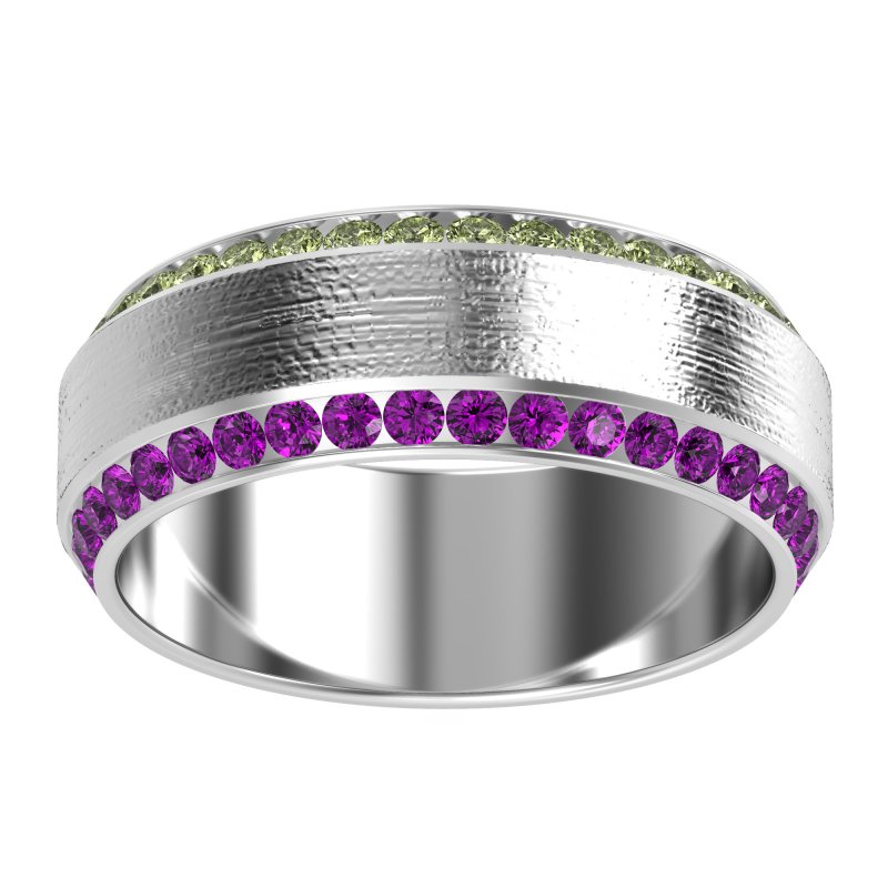 8mm Men's Eternity Channel Band