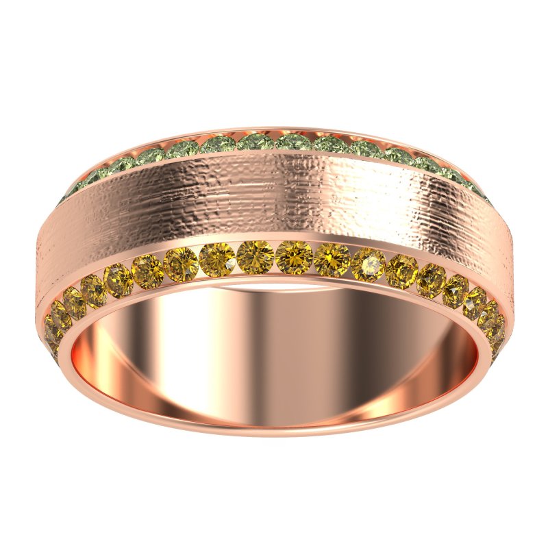 8mm Men's Eternity Channel Band