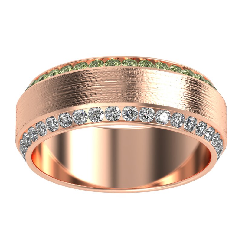 8mm Men's Eternity Channel Band