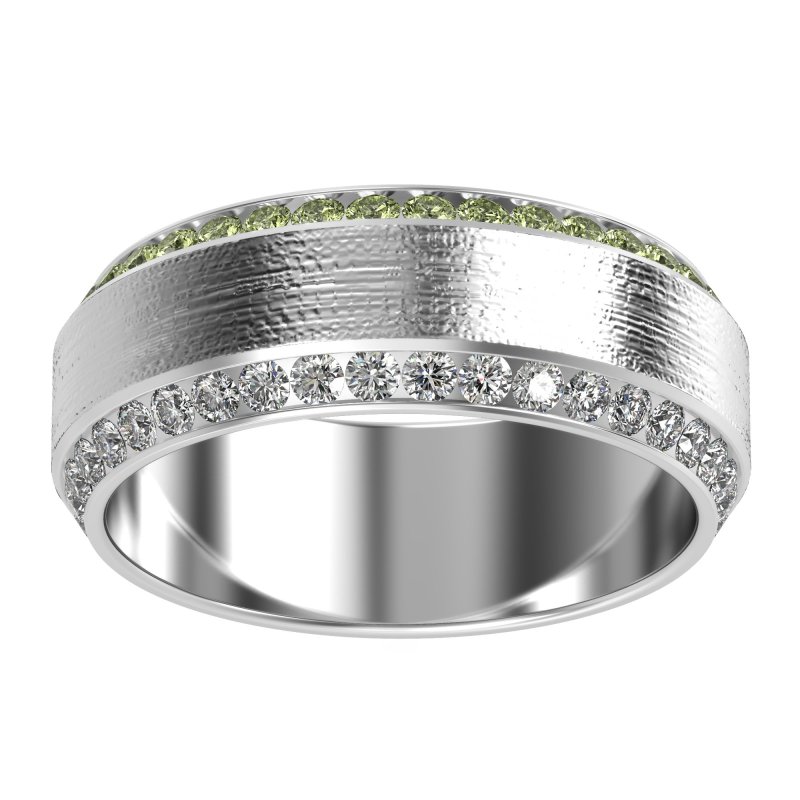 8mm Men's Eternity Channel Band