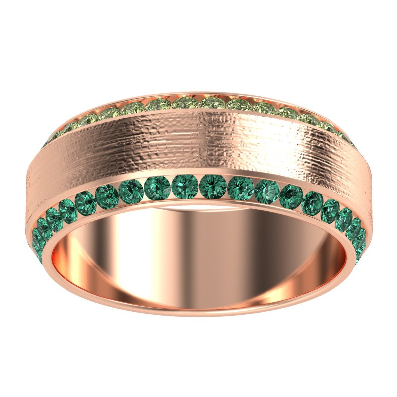 8mm Men's Eternity Channel Band