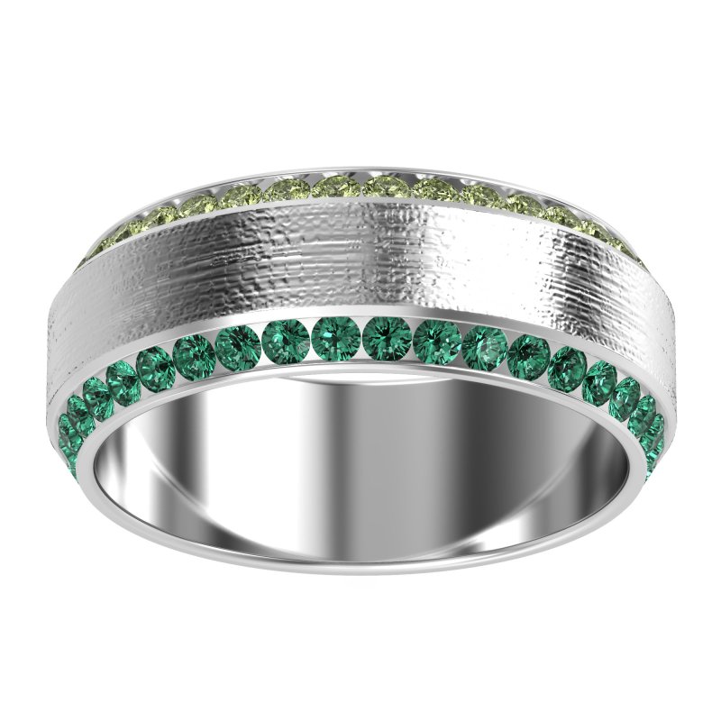 8mm Men's Eternity Channel Band