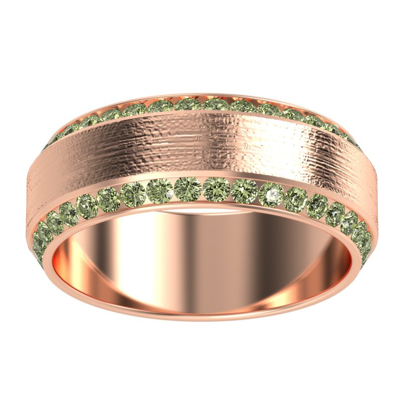 8mm Men's Eternity Channel Band