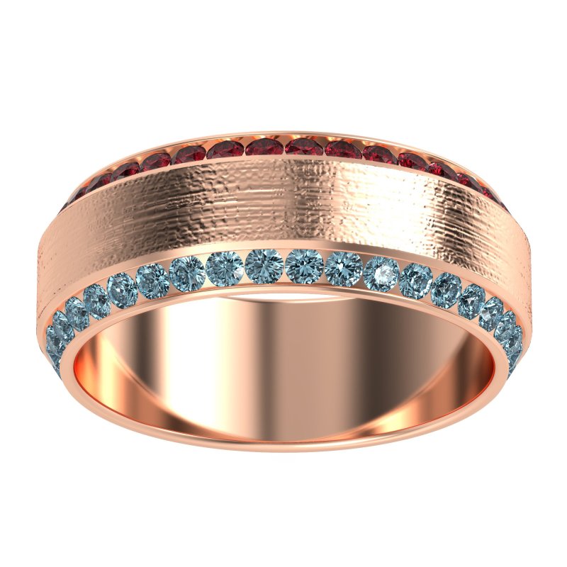 8mm Men's Eternity Channel Band