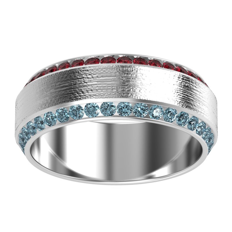 8mm Men's Eternity Channel Band