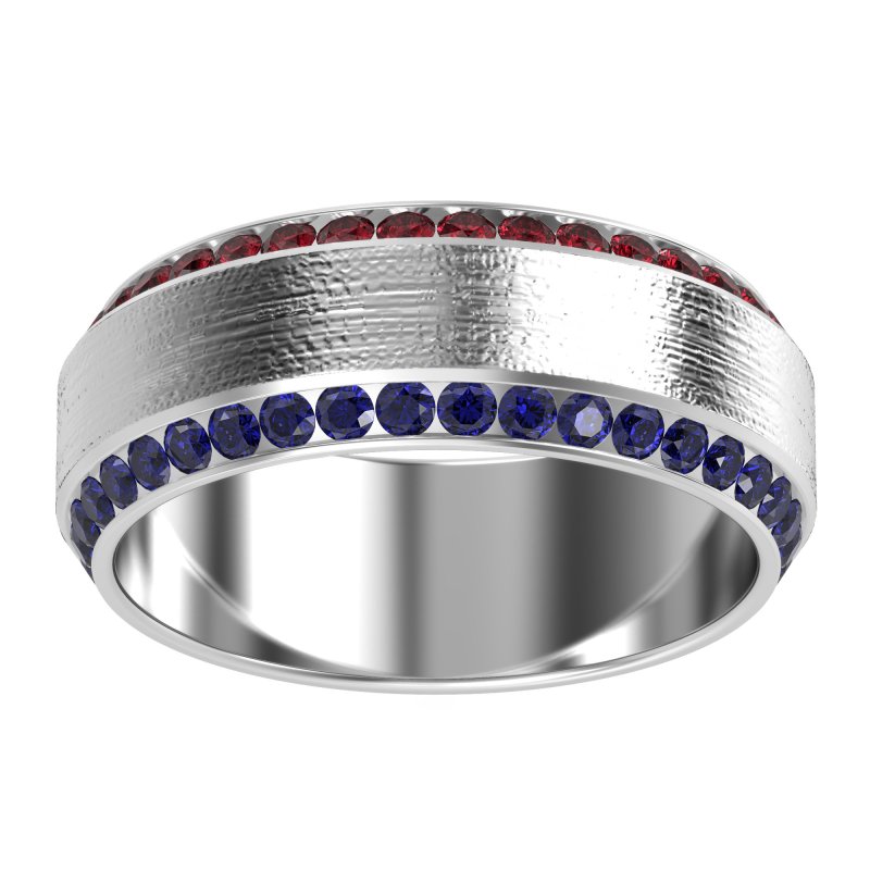 8mm Men's Eternity Channel Band